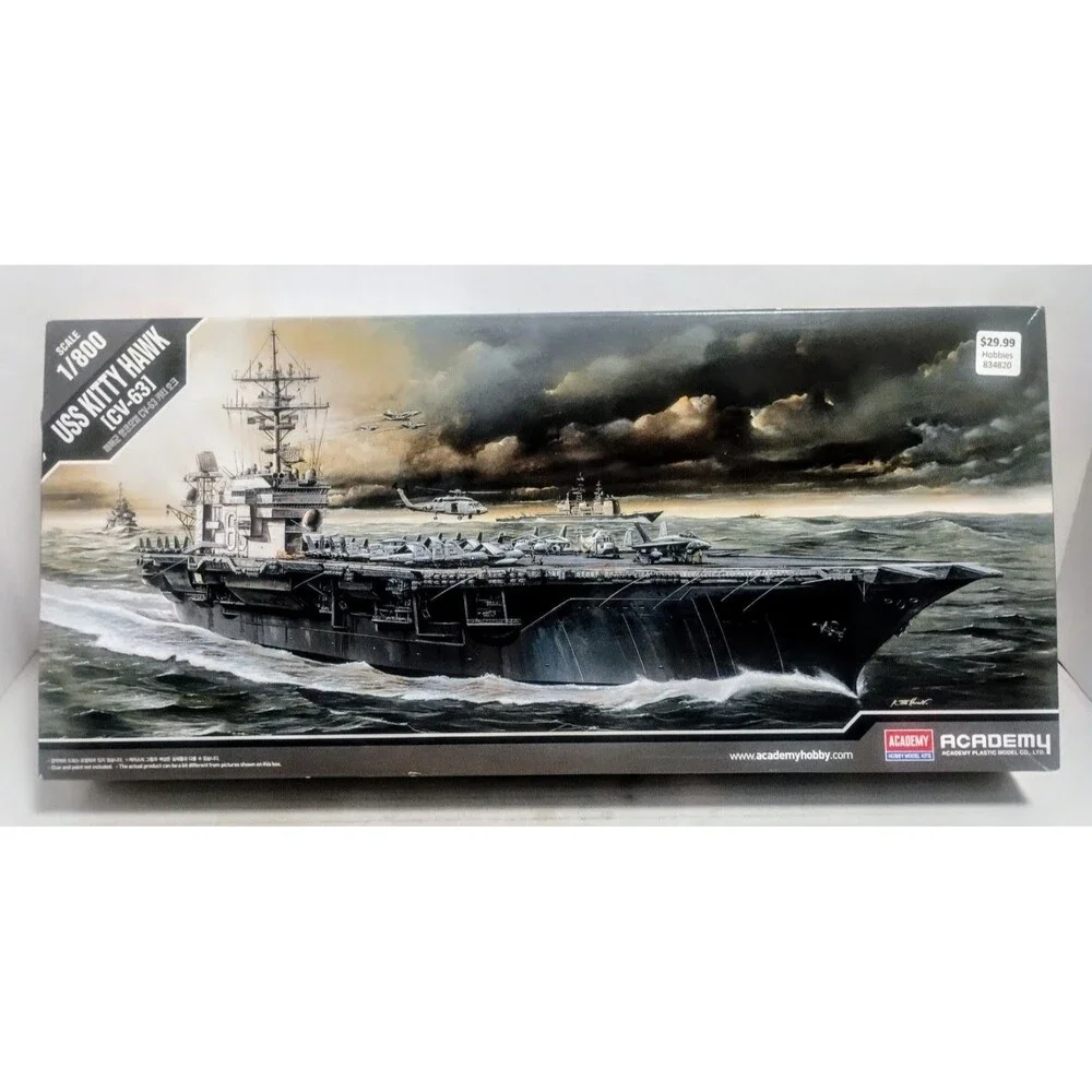 ACADEMY HOBBY MODEL KITS USS KITTY HAWK 1/800 SCALE CV-63 NEW OPEN BOX
